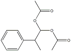 2-Phenyl-propane-1,1-diol diacetate Struktur