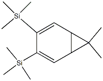 Bicyclo[4.1.0]hepta-2,4-diene, 7,7-dimethyl-3,4-bis(trimethylsilyl)- Struktur