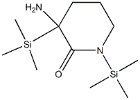 BIS(TRIMETHYLSILYL)-3-AMINOPIPERIDIN-2-ONE Struktur