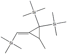 Cyclopropane, 3-methyl-2,2-bis(trimethylsilyl)-1-(trimethylsilylmethyl ene)-, E- Struktur