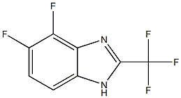 4,5-Difluoro-2-(trifluoromethyl)-1H-benzimidazole Struktur