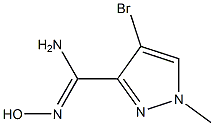 4-Bromo-1-methylpyrazole-3-carboxamidoxime 95% Struktur