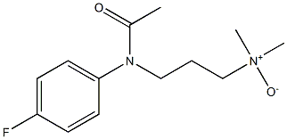 3-(N-(4-FLUOROPHENYL)ACETAMIDO)-N,N-DIMETHYLPROPAN-1-AMINE OXIDE Struktur