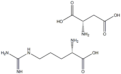 L-ARGININE ASPARTIC ACID Struktur