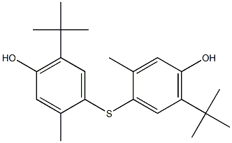 di(2-methyl-4-hydroxy-5-tert-butylphenyl) sulfide Struktur