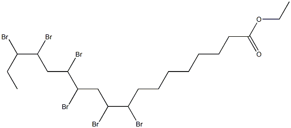 ethyl 9,10,12,13,15,16-hexabromostearate Struktur