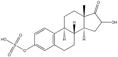 16-hydroxyestrone 3-sulfate Struktur