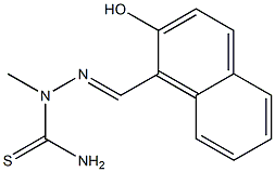 2-hydroxy-1-naphthaldehyde 2-methylthiosemicarbazone Struktur