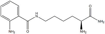 N(epsilon)-anthraniloyl-lysine amide Struktur