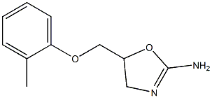 (5-(2-methylphenoxymethy)-1,3-oxazolin-2-yl) amine Struktur