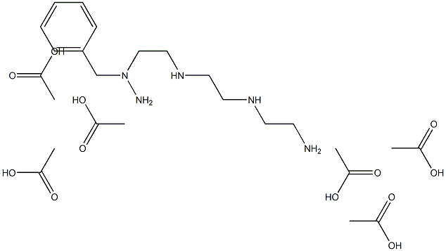 aminobenzyltriethylenetetraaminohexaacetic acid Struktur