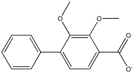 dimethoxy biphenyl monocarboxylate Struktur