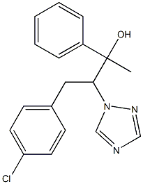 4-(4-chlorophenyl)-2-phenyl-3-(1,2,4-triazol-1-yl)butan-2-ol Struktur