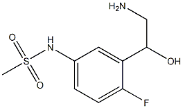 3'-(2-amino-1-hydroxyethyl)-4'-fluoromethanesulfonanilide Struktur