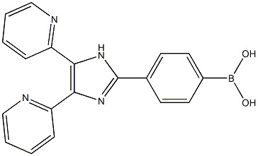 4-(4,5-di(2-pyridyl)-1H-imidazol-2-yl)phenylboronic acid Struktur