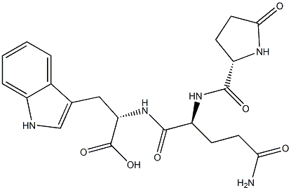 pyroglutamyl-glutaminyl-tryptophan Struktur