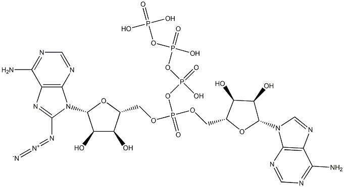 8-azidodiadenosine tetraphosphate Struktur