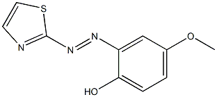 thiazolylazo-p-methoxyphenol Struktur