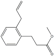 methyl 2-allyl-3-benzenepropanoate Struktur