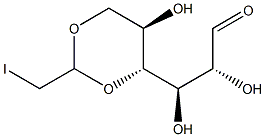 4,6-O-(2'-iodoethylidene)glucose Struktur