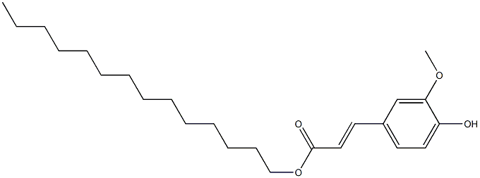 tetradecyl ferulate Struktur