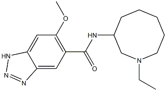 N-(1-ethyloctahydroazocin-3-yl)-6-methoxy-1H-benzotriazole-5-carboxamide Struktur