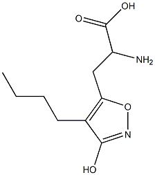 2-amino-3-(4-butyl-3-hydroxyisoxazol-5-yl)propionic acid Struktur