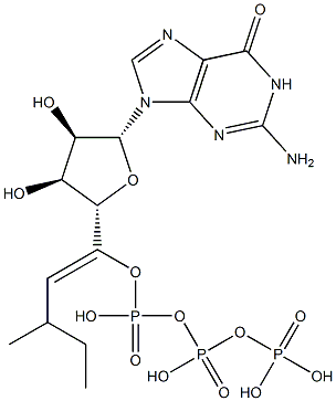 betagamma-methylene-guanosine 5'-triphosphate Struktur