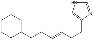 4-(6-cyclohexylhex-3-enyl)imidazole Struktur