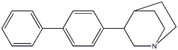 3-(biphenyl-4-yl)quinuclidine Struktur