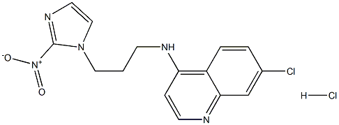 4-(3-(2-nitro-1-imidazolyl)-propylamino)-7-chloroquinoline hydrochloride Struktur