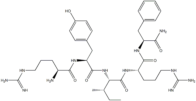 arginyl-tyrosyl-isoleucyl-arginyl-phenylalaninamide Struktur