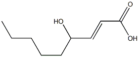 4-hydroxynonenoic acid Struktur