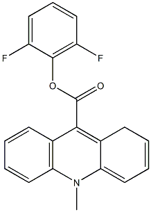 2',6'-difluorophenyl 10-methylacridan-9-carboxylate Struktur