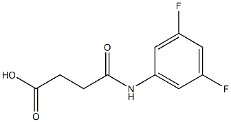 N-(3,5-difluorophenyl)succinamic acid Struktur