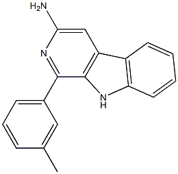 amino-3'-methylphenylnorharman Struktur