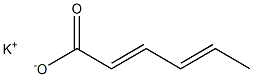 SORBICACID,POTASSIUMSALT,(E,E)- Struktur