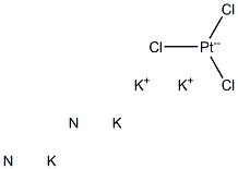 PLATINATE(2-),AMMINETRICHLORO-,DIPOTASSIUM Struktur