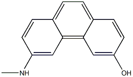 6-METHYLAMINOPHENANTHREN-3-OL Struktur