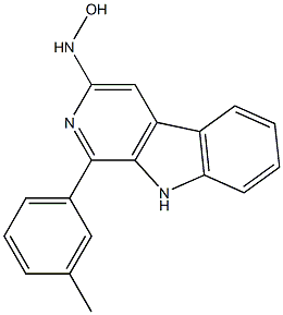 HYDROXYAMINO-3'-METHYLPHENYLNORHARMAN Struktur