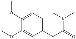 2-(3,4-DIMETHOXYPHENYL)-N,N-DIMETHYLACETAMIDE Struktur