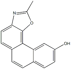 2-METHYLPHENANTHRO(3,4-D)-(1,3)OXAZOL-10-OL Struktur