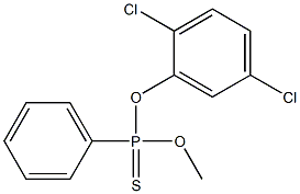 O-(2,5-DICHLOROPHENYL)O-METHYLPHENYLPHOSPHONOTHIONATE Struktur