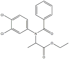 ETHYL-2-(N-BENZOYL-3,4-DICHLORANILINE)-PROPIONATE Struktur