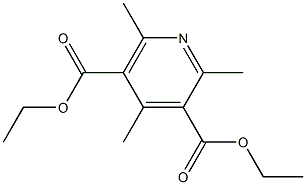 3,5-DIETHOXYCARBONYL-2,4,6-TRIMETHYLPYRIDINE Struktur