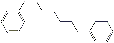 4-(7-PHENYLHEPTYL)PYRIDINE Struktur