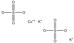 COPPER(II)POTASSIUMSULPHATE Struktur