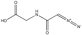 N-(DIAZOACETYL)-GLYCINE Struktur