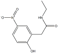 N-ETHYL-2-HYDROXY-5-NITROBENZENETHANAMIDE Struktur