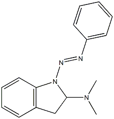 DIMETHYLAMINOPHENYLAZOINDOLINE Struktur